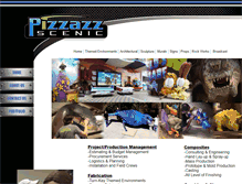 Tablet Screenshot of pizzazzscenic.com